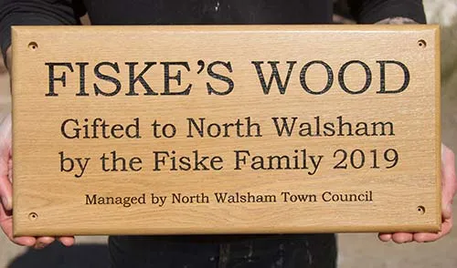 Oak Plaque