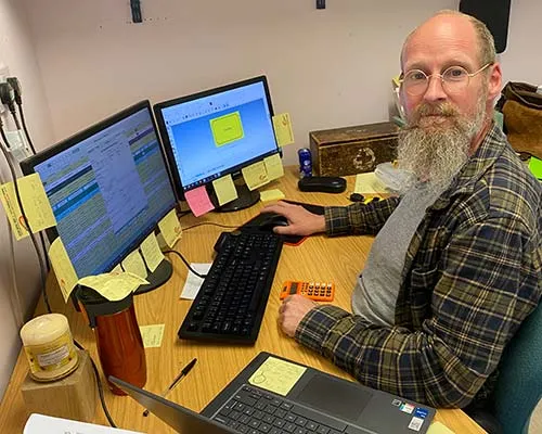 Davey is our main designer Davey Chivers