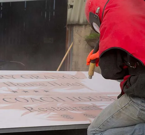Sand Blasting Large Slate Sign