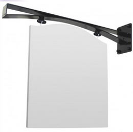 Arch top panel with sign bracket Arch top panel with sign bracket