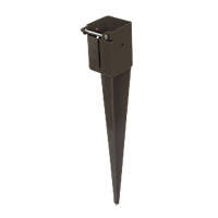 Post holder with spike.