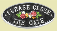 Please close the gate