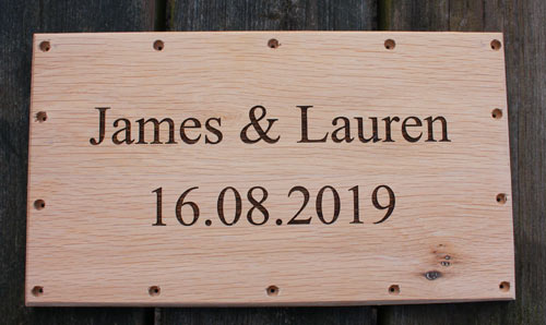 Laser engraved wood for  a wooden box lid