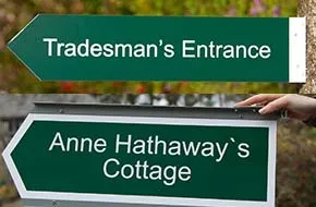 Directional arrows, arrow signs and fingerposts