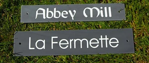 Slate House Signs