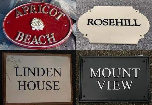 House Nameplates