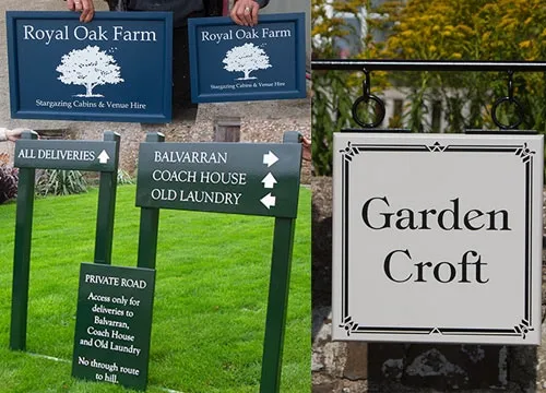 Tradional Painted Wooden Signs