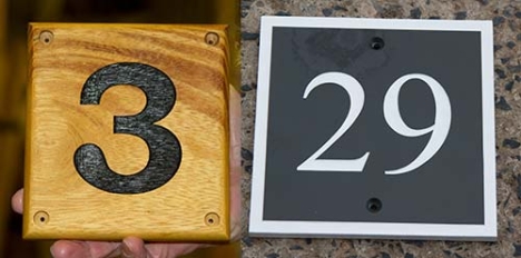House Number Signs