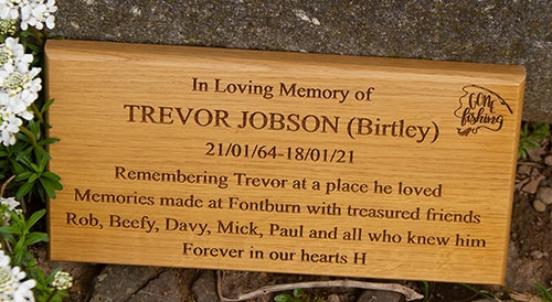 Wooden Memorials and Memorial Plaques