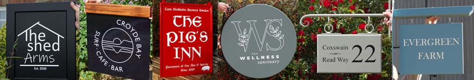 A great Range of Hanging Signs.