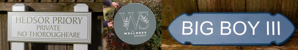 A selection of Painted Signs