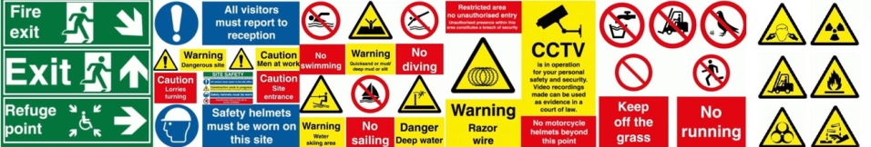 Safety Signs for Workplaces, Sites and Public Buildings