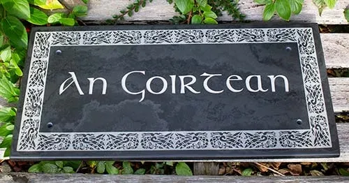 Celtic Slate Home Sign