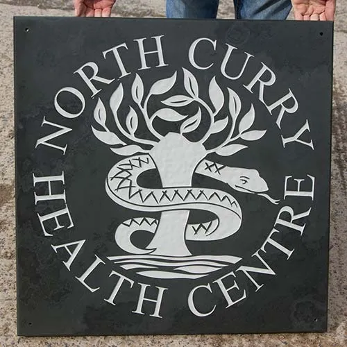 Slate can be cut on site to any size. Large Slate Sign