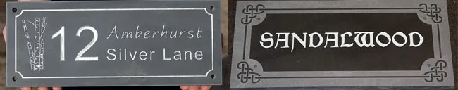 nteresting Slate House Signs