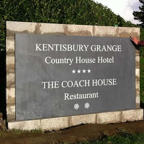 Slate signs are ideal as business signs in that they are so durable Large Slate Signage