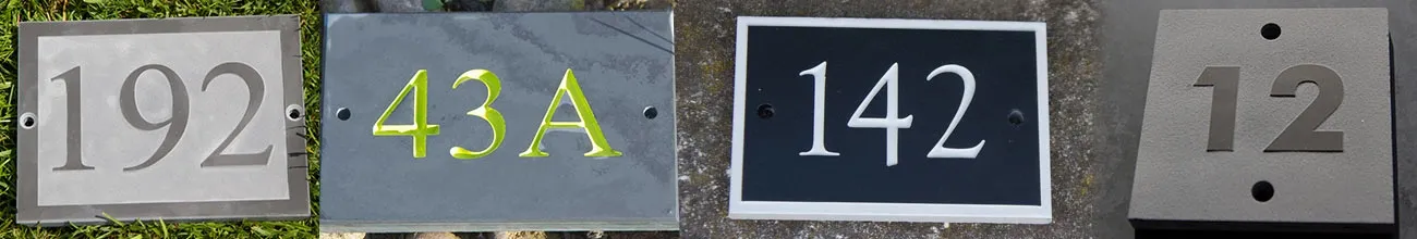 Slate House Numbers and Door Numbers