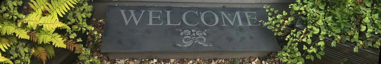Welcome - Slate Doorstep.