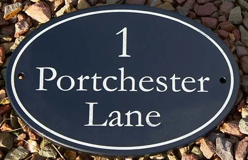 Oval Slate Name Plate
