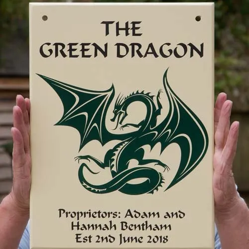 Painted pub sign fo a traditional look. Painted Home Pub Signs