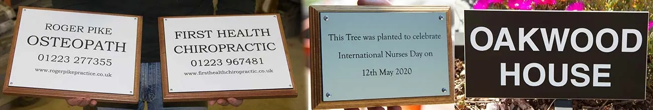 Maintenance free engraved plaques