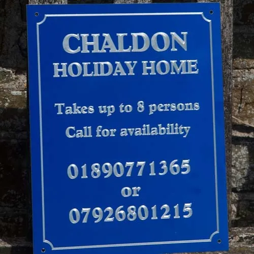 This material is 3mm thick and ideal for larger plaques. Deep Engraved Aluminium Composite