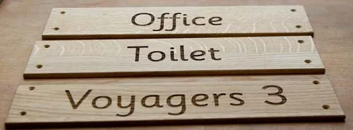 Engraved Wooden Plaques - Indoor Use