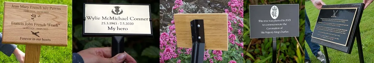 Tree Stakes and Plaque Holders