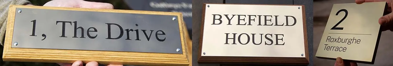 Engraved Brass Signs