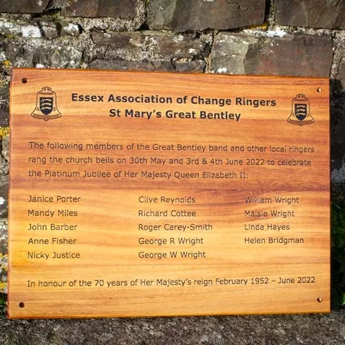 At The Sign Maker we have large lasers for the large plaques such as this. Large Wooden Plaque