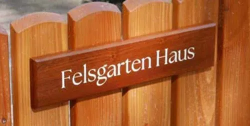 Sapele Wood House Sign