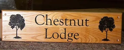Chestnut Wood Sign