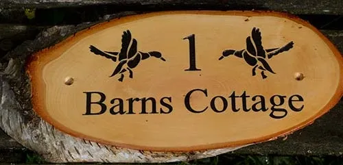 Rustic Wooden House Sign