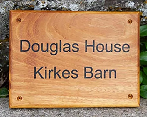 Wooden House Sign