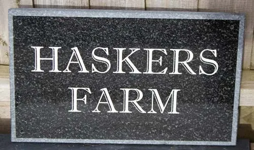 Dark Grey Granite Sign