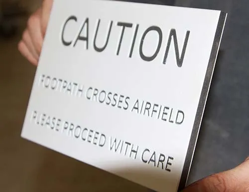 Engraved Recycled PVC House Sign