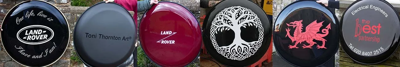 One or Two Colour Cut Vinyl Wheel Covers.