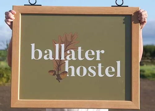 Full colour panel in wooden frame. Wooden Framed Hanging Sign