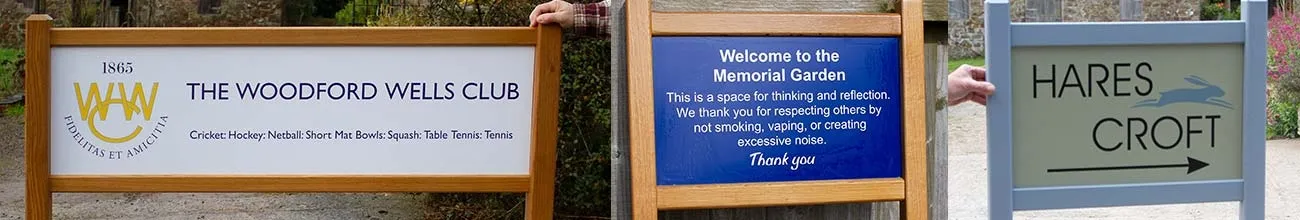 Printed and Single Colour Entrance Signs