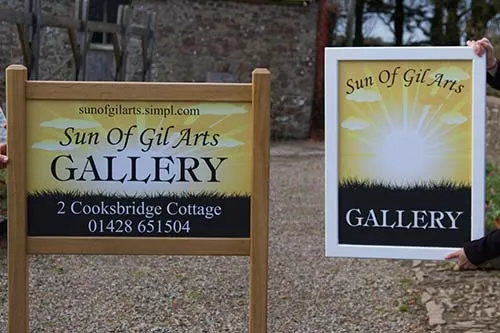 Full colour sign boards - frames and posts also available Full Colour Sign Boards