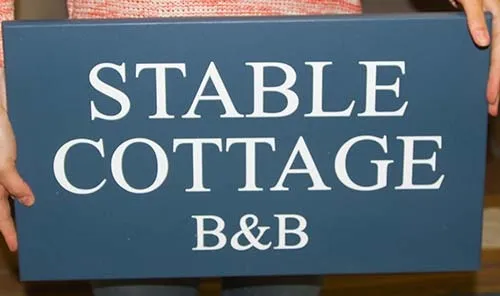 Painted House Sign for B&B