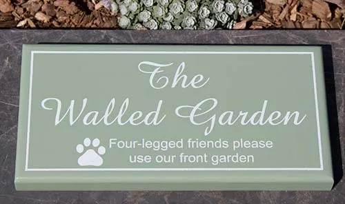 Painted Hardwood Sign