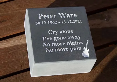 50mm Thick Slate Memorial