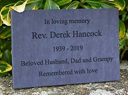 Paperstone Memorial Plaque