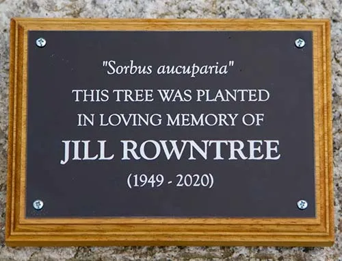 Black Aluminium Plaque