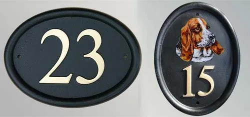 Cast Door Number Signs
