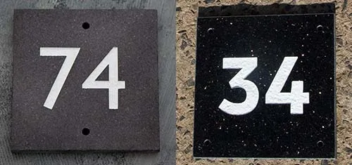 Granite House Numbers 74/34