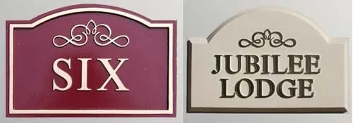 House Signs with Raised Letters
