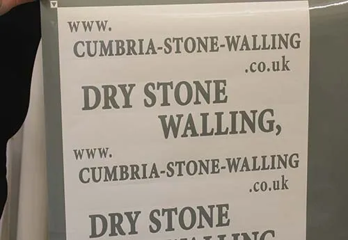 Cut Vinyl Lettering