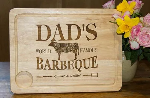 Great present for the Dad who loves to Barbeque. Dads Barbecue Board
